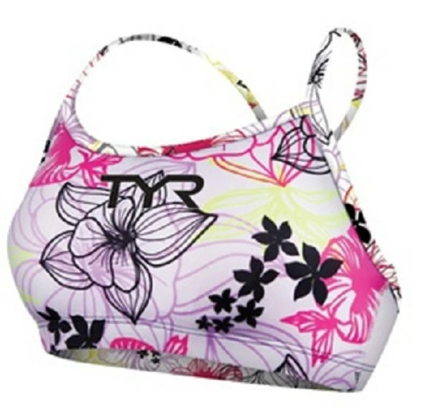 TYR Women's Tahitian Garden Thin Strap Power Support Top 1 TYR Women's Tahitian Garden Thin Strap Power Support Top