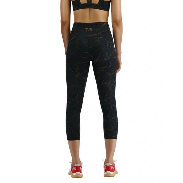 TYR Women's Goldstone High-Rise 3/4 Leggings - 2023 2 TYR Women's Goldstone High-Rise 3/4 Leggings - 2023 - Image 2